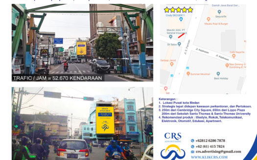 billboard Jl S parman sp Kejaksaan, Medan petisah