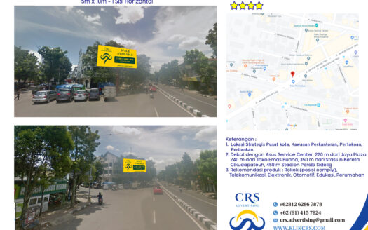 billboard Jl. Ahmad Yani Kosambi Ruko Segi Tiga Kec, Sumur Bandung Emas