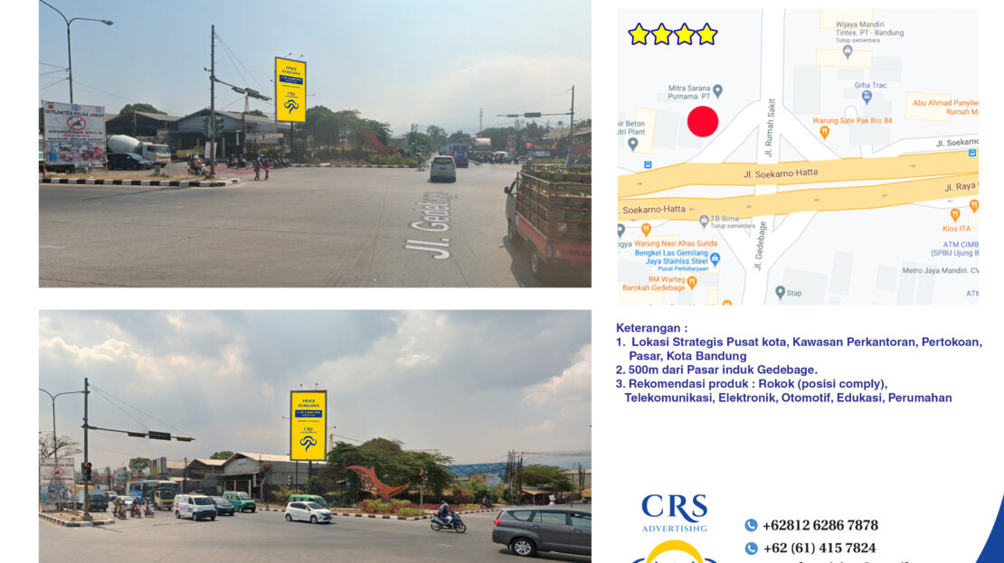 billboard Jl. Soekarno Hatta sp Gedebage, Bandung