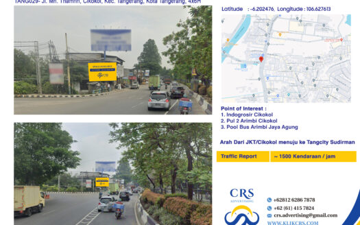 billboard Jl. Mh. Thamrin, Cikokol, Kec. Tangerang, Kota Tangerang