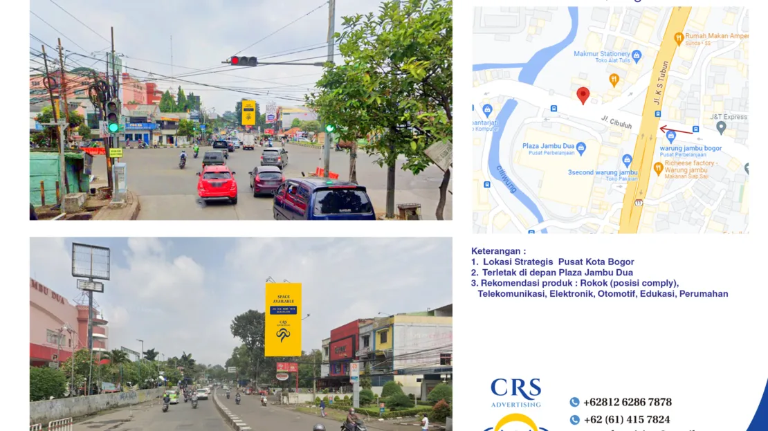 billboard Plaza Jambu Dua, Jl Ahmad Yani, kec. Bogor Utara, Bogor, Jawa Barat