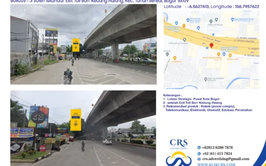 billboard Jl Soleh Iskandar Exit Toll Borr Kedung Halang, Kec. Tanah Sereal, Bogor