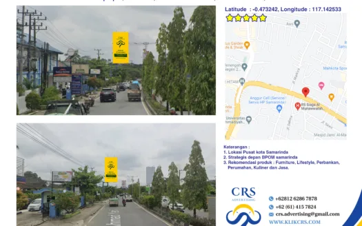 billboard Jl. Letnan Jend. Suprapto, Gn. Kelua, Kec. Samarinda Ulu, Kota Samarinda, Kaltim