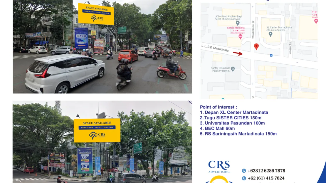 BDG014 - Perempatan Jl. Purnawarman & RE Martadinata, Kec. Bandung Wetan, Kota Bandung, Jawa Barat 10x5H