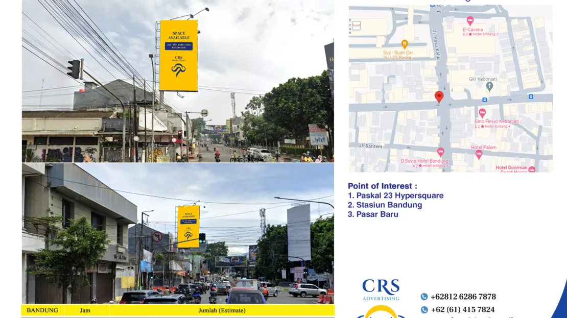 BDG022 - Perempatan Pasir Kaliki, Kec. Andir, Bandung, Jawa Barat 4x8V