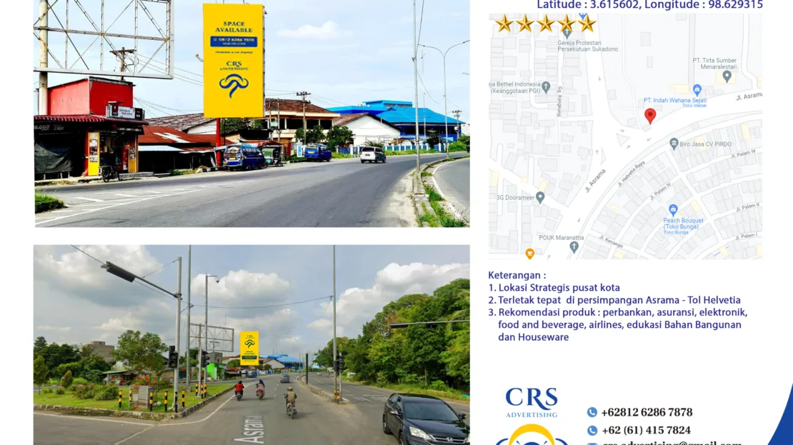 BW120 - Jl. Asrama simpang Tol Helvetia, Kp. Lalang, Kec. Sunggal, Kabupaten Deli Serdang, Sumatera Utara