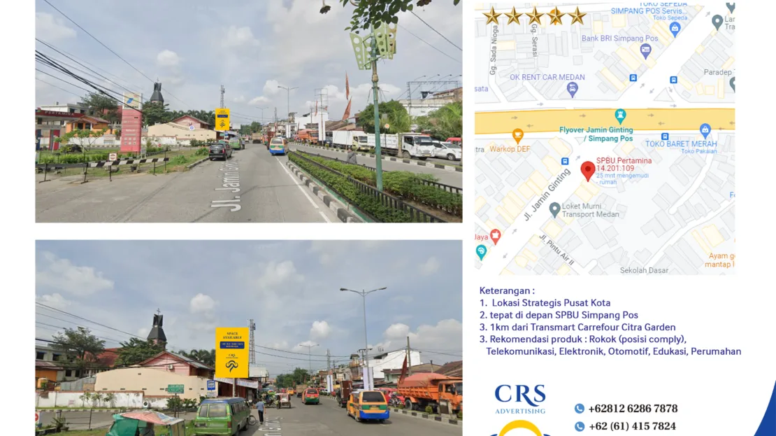 BW147 - Jl. Jamin Ginting-SPBU Simpang Pos, Kwala Bekala, Kec. Medan Johor, Kota Medan