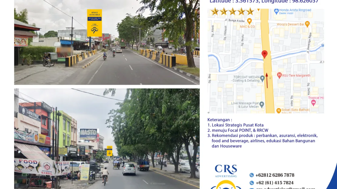 BW236 - Ring Road spTanjungSari, Kec. Medan Selayang, Kota Medan, 6x12V