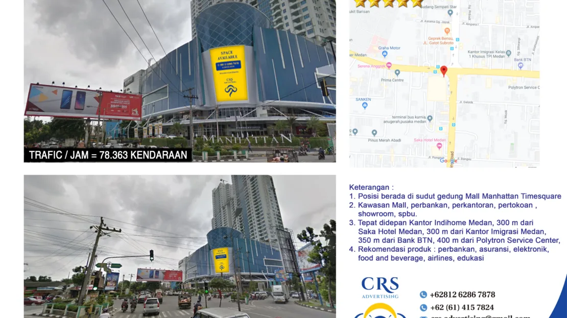V003 - Videotron Manhattan Jl Gatot Subroto Sp Jl Ringroad - 5x10 m