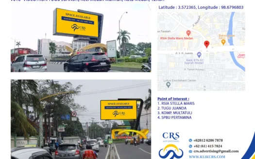 V016 -VIDEOTRON TUGU JUANDA, Kec. Medan Maimun, Kota Medan, 12X6H