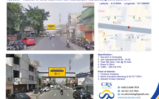 VBDG003 - Videotron Jl. Jend. Sudirman, Kec. Astanaanyar, Kota Bandung, Jawa Barat