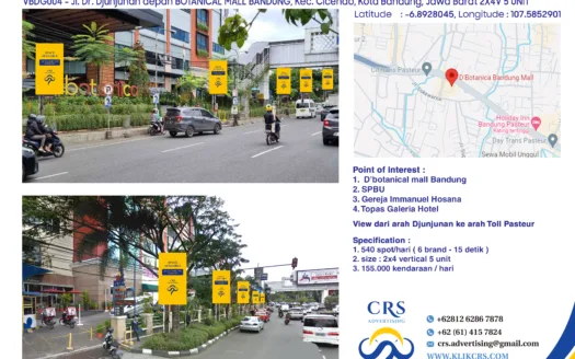 VBDG004 - Jl. Dr. Djunjunan depan BOTANICAL MALL BANDUNG, Kec. Cicendo, Kota Bandung, Jawa Barat