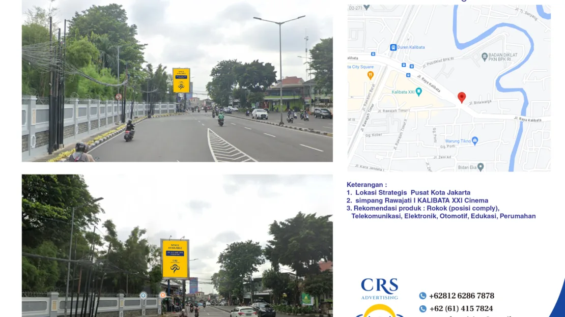 JKT002 - Jl. Raya Kalibata sp Binawarga, Kec. Pancoran, Kota Jakarta Selatan, Daerah Khusus Ibukota Jakarta 4X6V