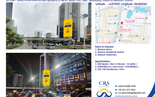 JKT018 - VIDEOTRON Wisma Bumiputera Jl Jend. Sudirman, Kec. Setiabudi, Jakarta Selatan 12x24V