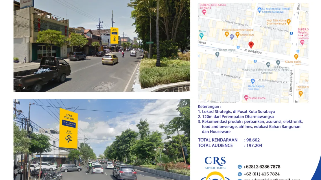 SUB019 - Jl Kertajaya, Kec. Gubeng - Surabaya, Jawa Timur 5x10V