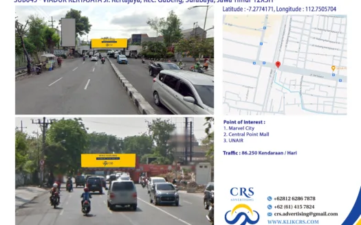 SUB045 - VIADUK KERTAJAYA Jl. Kertajaya, Kec. Gubeng, Surabaya, Jawa Timur 12X3H