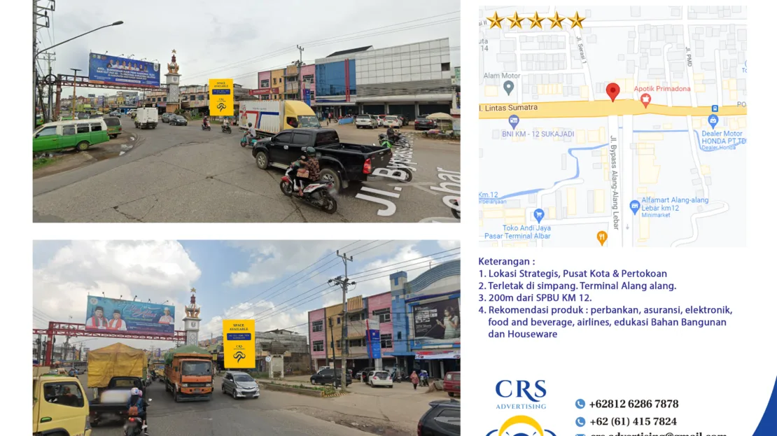 PLBG030 - Simp. Terminal Alang-Alang Jl. Kol H. Burlian, Palembang - Sumsel 4x6v