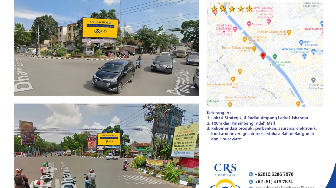 PLBG051 - Jl. Radial Palembang sp Rusun, Kec. Bukit Kecil, Kota Palembang, 10x5H