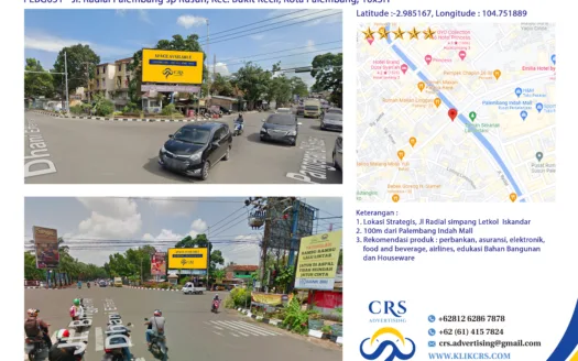 PLBG051 - Jl. Radial Palembang sp Rusun, Kec. Bukit Kecil, Kota Palembang, 10x5H