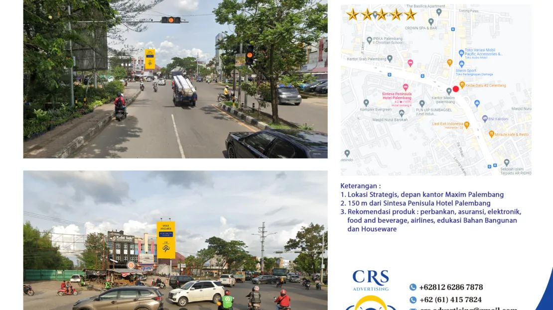 PLBG052 - Jl. Residen Abdul Rozak sp Celentang, Kalidoni, Kec. Ilir Tim. II, Kota Palembang, 5x10V