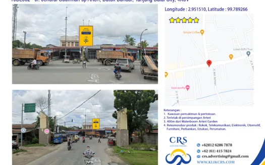 TJBL002 - Jl. Jendral Sudirman sp Arteri, Datuk Bandar, Tanjung Balai City, 4X6V