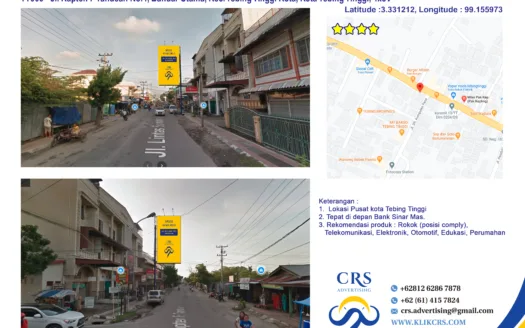 TT006 - Jl. Kapten F Tandean No.4, Bandar Utama, Kec. Tebing Tinggi Kota, Kota Tebing Tinggi, 4x8V