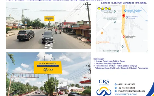 TT008 - Jl. Medan - Tebing Tinggi, Lalang, Rambutan, Kota Tebing Tinggi, Sumatera Utara 10X5H