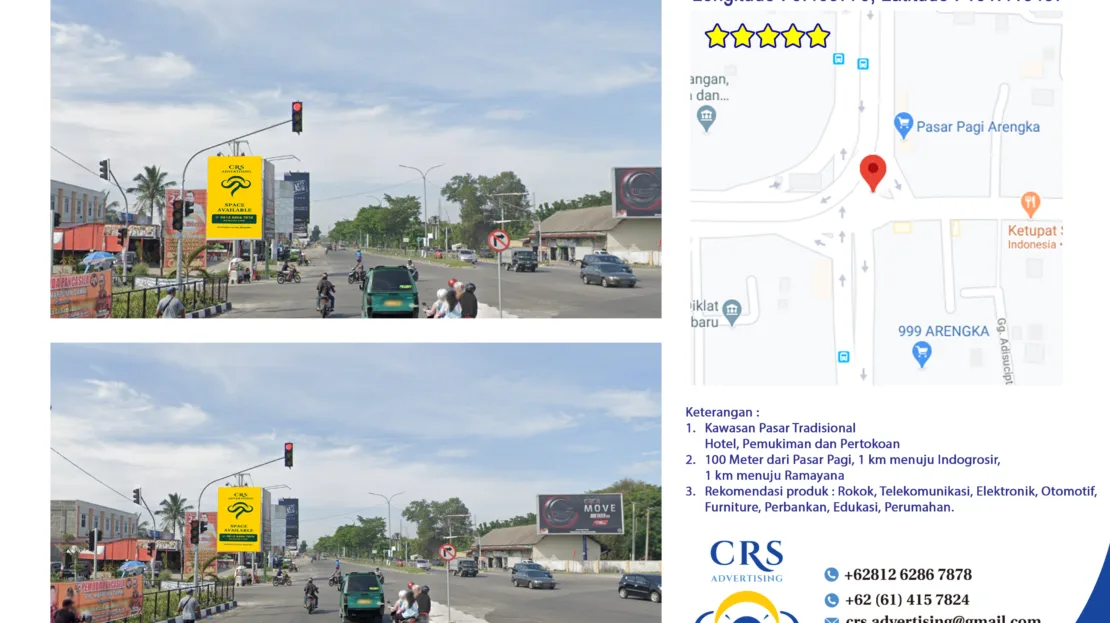 RIAU003 - Pasar Pagi Arengka Pekan Baru - 4x6 V