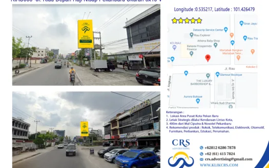 RIAU008 -Jl. Riau Depan Haji Nisap Pekanbaru Ukuran 5x10 V