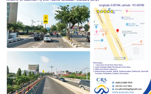 RIAU016 -Jl. Sudirman Fly Over Tuanku Tambusai Pekanbaru ,6x12V
