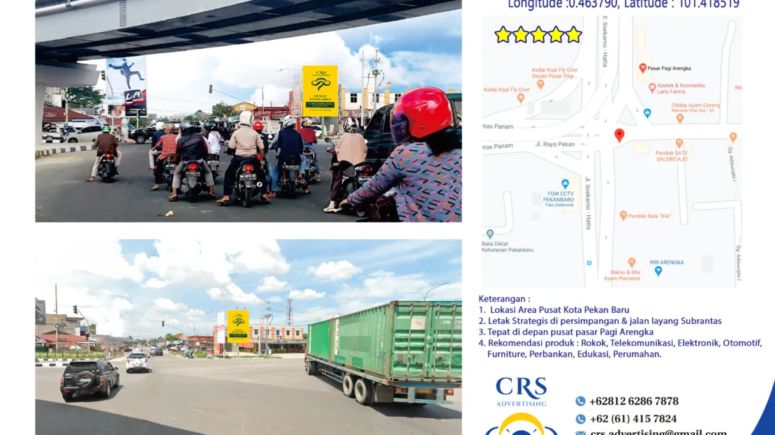RIAU018 -PasarPagi Arengka - Sidomulyo Tim., Kec. Marpoyan Damai, Kota Pekanbaru, Riau 28289, Indonesia, 4x6V