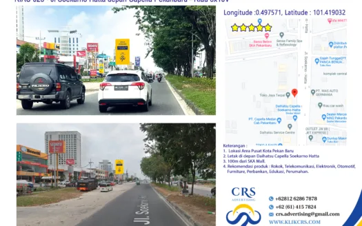 RIAU023 - Jl Soekarno Hatta depan Capella Pekanbaru - Riau 5x10V