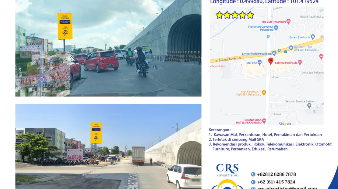 RIAU031 - Jl. Soekarno-Hatta Mall SKA, Tengkerang Bar., Kec. Marpoyan Damai, Kota Pekanbaru, Riau 4X8V