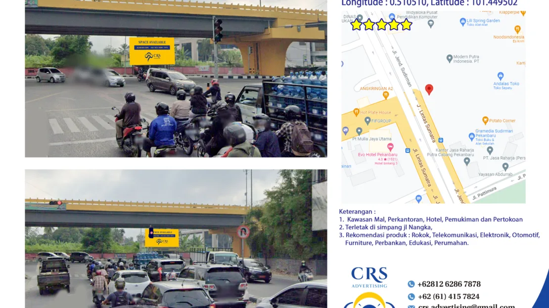 RIAU033 - Jl Sudirman sp Nangka, Pekanbaru 8x4H