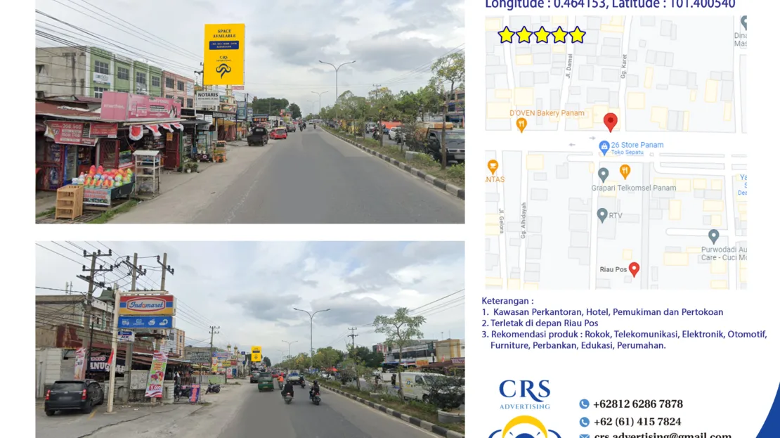 RIAU034 - Jl. HR.Soebrantas, Sidomulyo Bar., Kec. Tampan, Kota Pekanbaru, Riau 4x6V