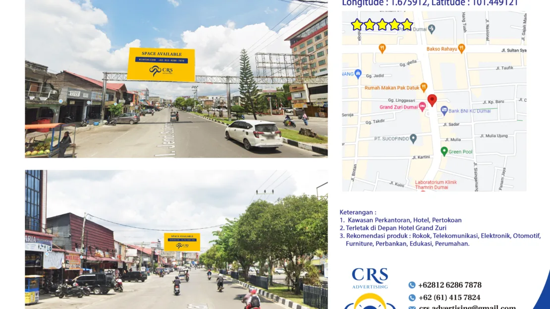 RIAU040 - HOTEL GRAND ZURI Jl. Jend. Sudirman, Tlk. Binjai, Kec. Dumai Tim., Kota Dumai, Riau 10X5H
