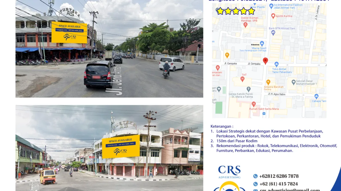 RIAU044 - Jl Ahmad Yani simp Cempaka, pekanbaru kota, pekanbaru 8x4H