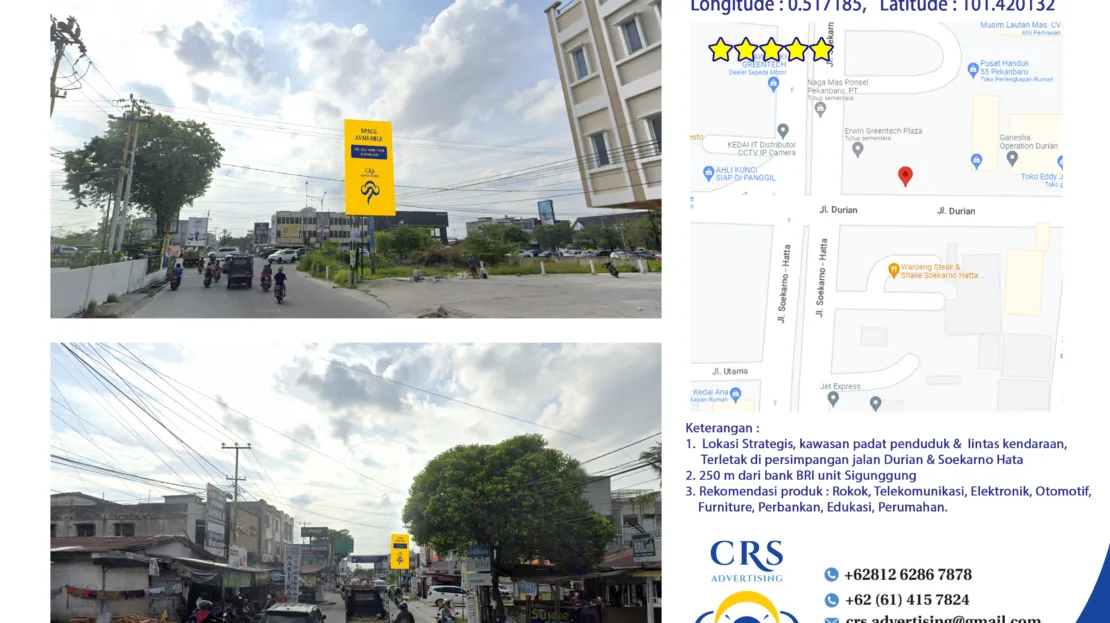RIAU049 - Jl. Durian Sp Jl. Soekarno-Hatta, Labuh Baru Tim., Kec. Payung Sekaki, Kota Pekanbaru, Riau 4X8V