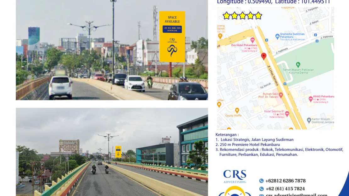 RIAU050 - Jl. Jend. Sudirman, Wonorejo, Kec. Marpoyan Damai, Kota Pekanbaru 5X10V