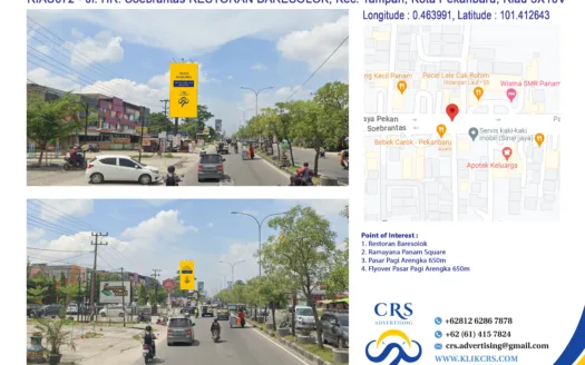 RIAU072 - Jl. HR. Soebrantas RESTORAN BARESOLOK, Sidomulyo Bar., Kec. Tampan, Kota Pekanbaru, Riau 5X10v